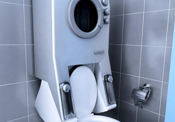 Slyšeli jste o pračce-záchodě? Šetří vodu i místo 1
